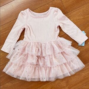 Cat & Jack Pink Starry Tulle Dress